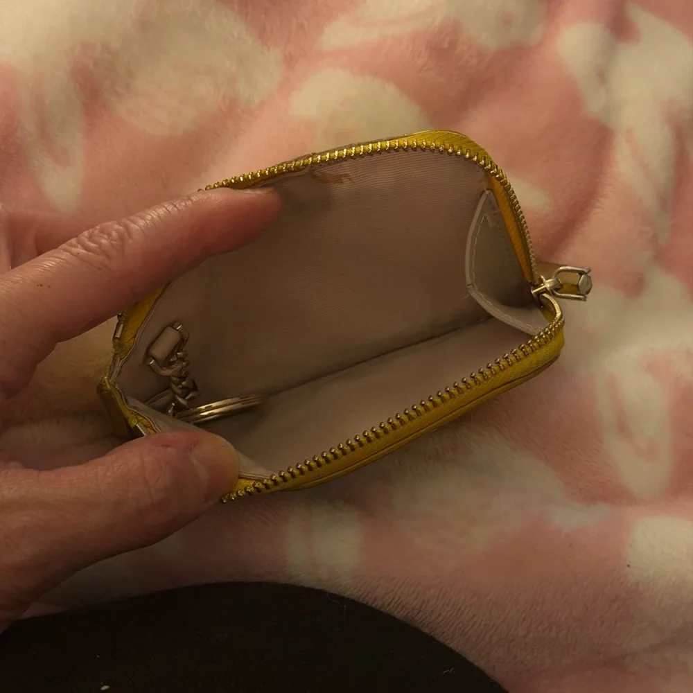 Kate Spade Yellow and Blue MetroCard Pouch - Picture 3 of 12